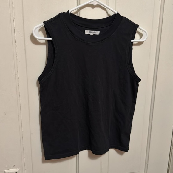 Madewell Premium Standard 03. The Muscle Tank in Black - Picture 4 of 6